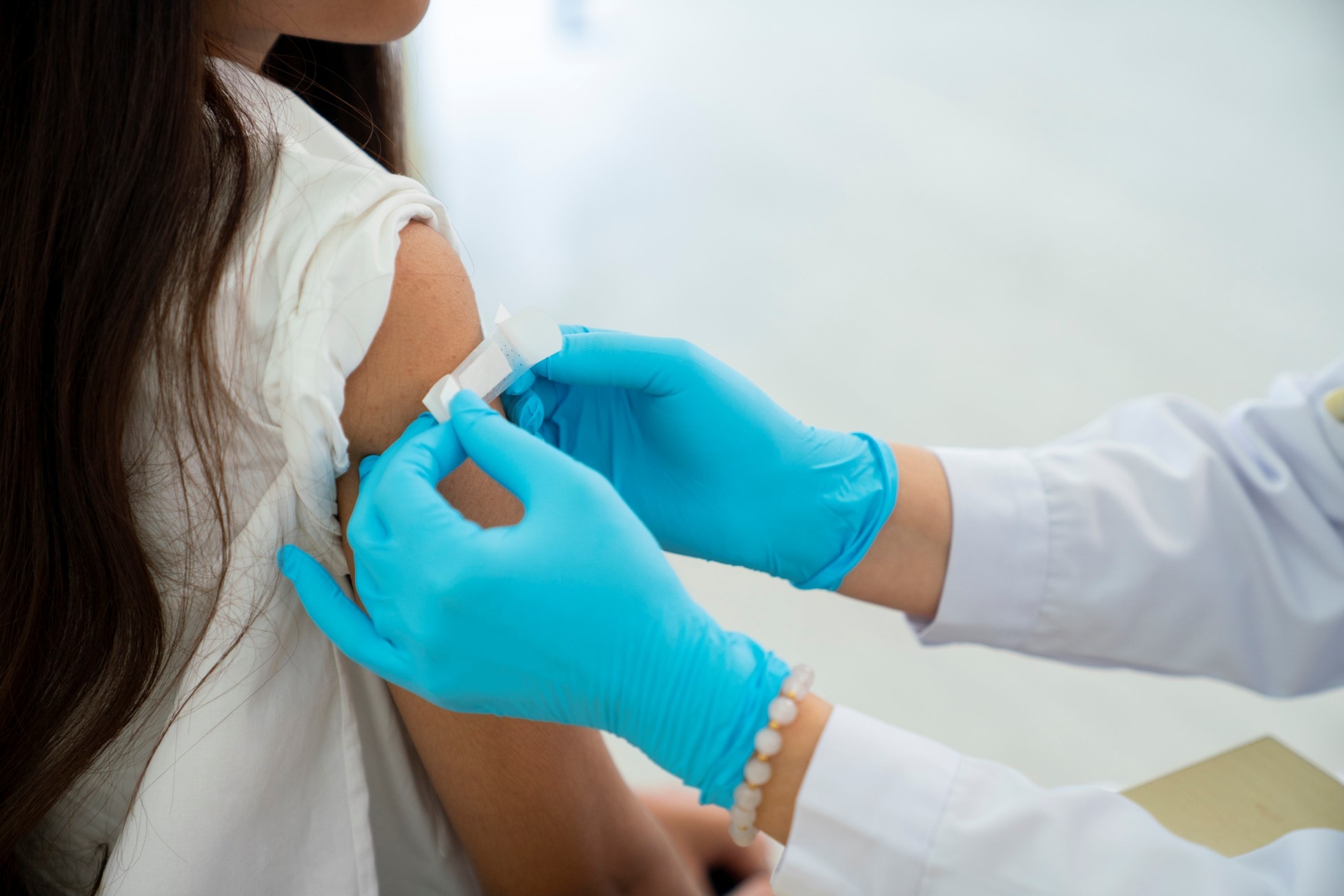 Person getting their flu shot at CityMD