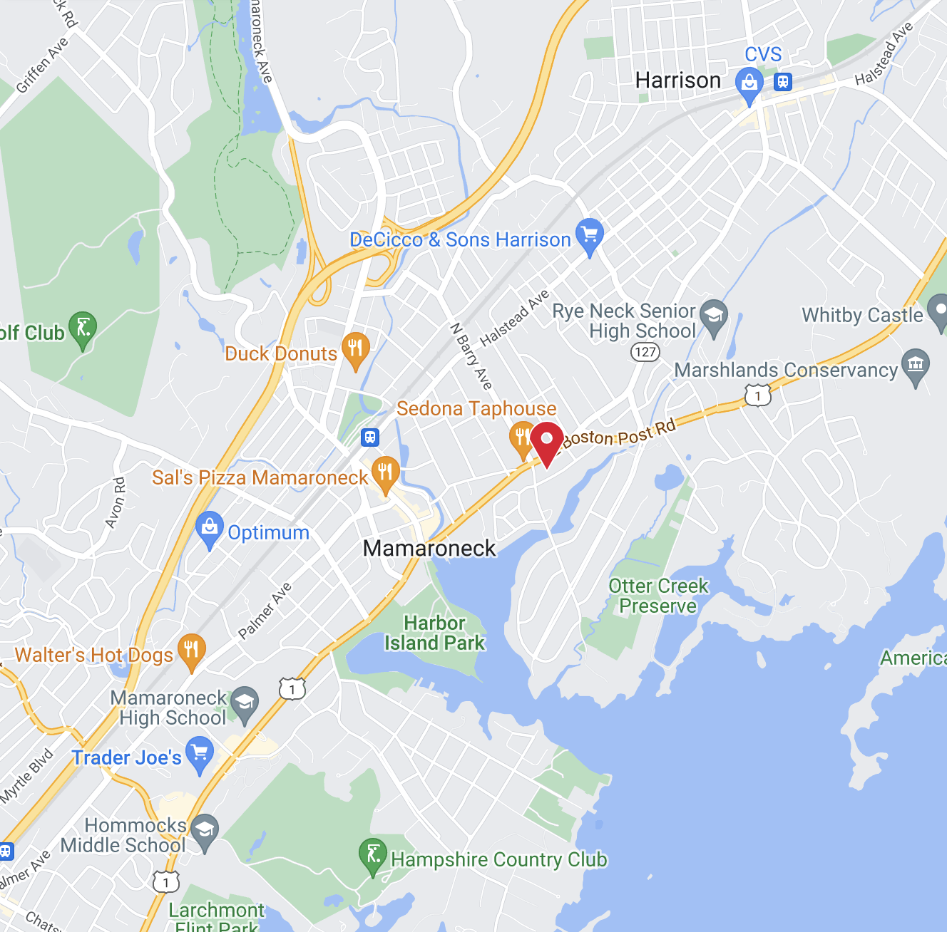 Mamaroneck google maps location